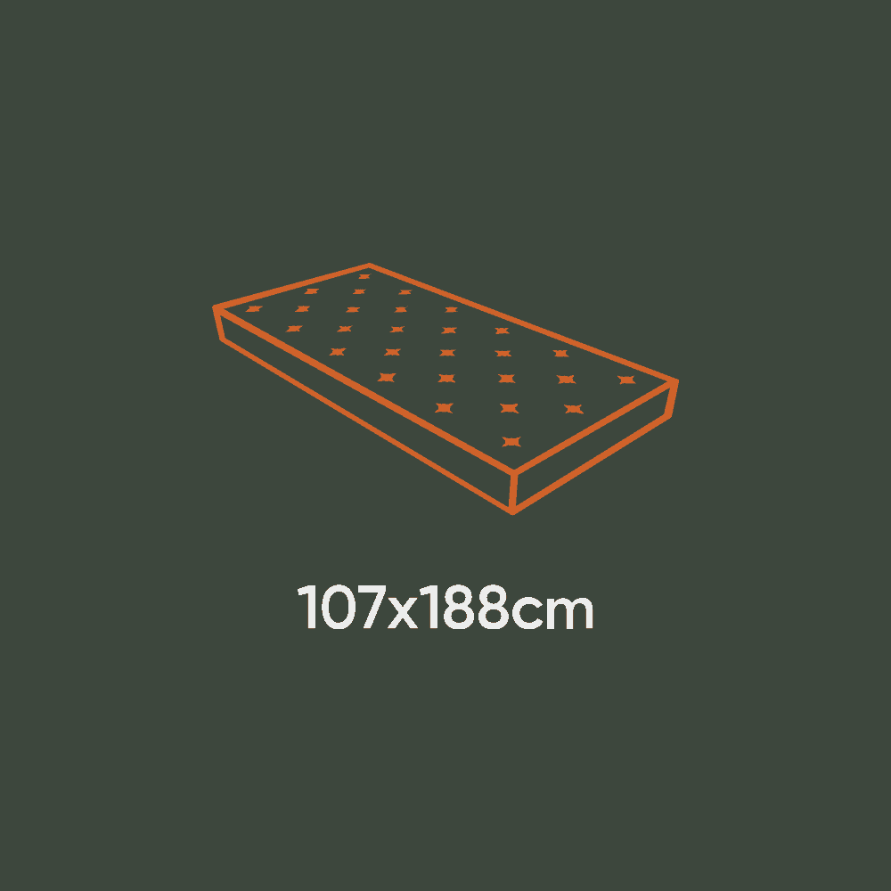 Australian standard three quarter 3/4 mattress size